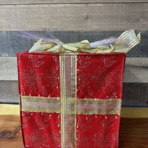 Caja de regalo especial de Navidad con fibra óptica