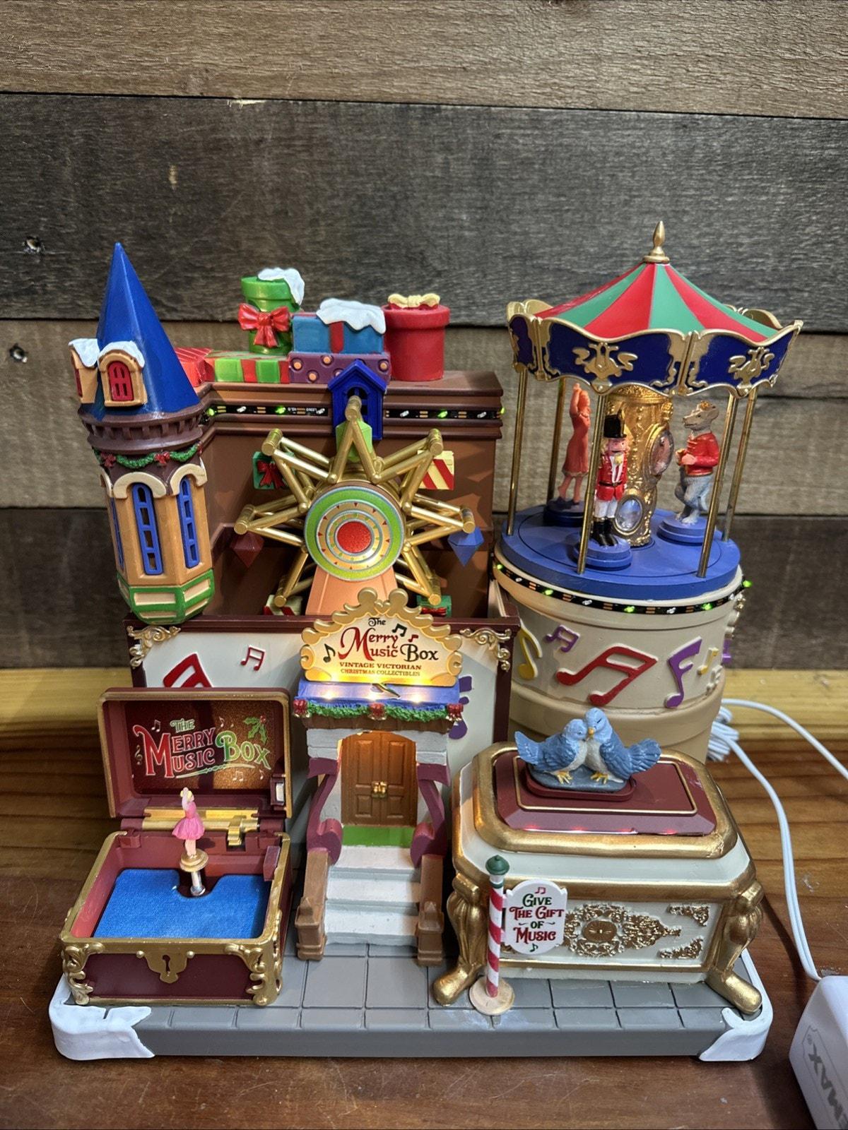 Lemax Christmas the Merry Music Box #35021 Movement Lights Sound