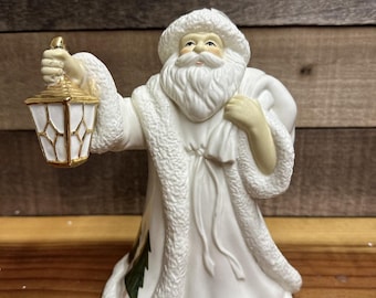 Mr. Mrs Santa Claus Lighted TELCO Motion-ettes Figures 1996 12” in