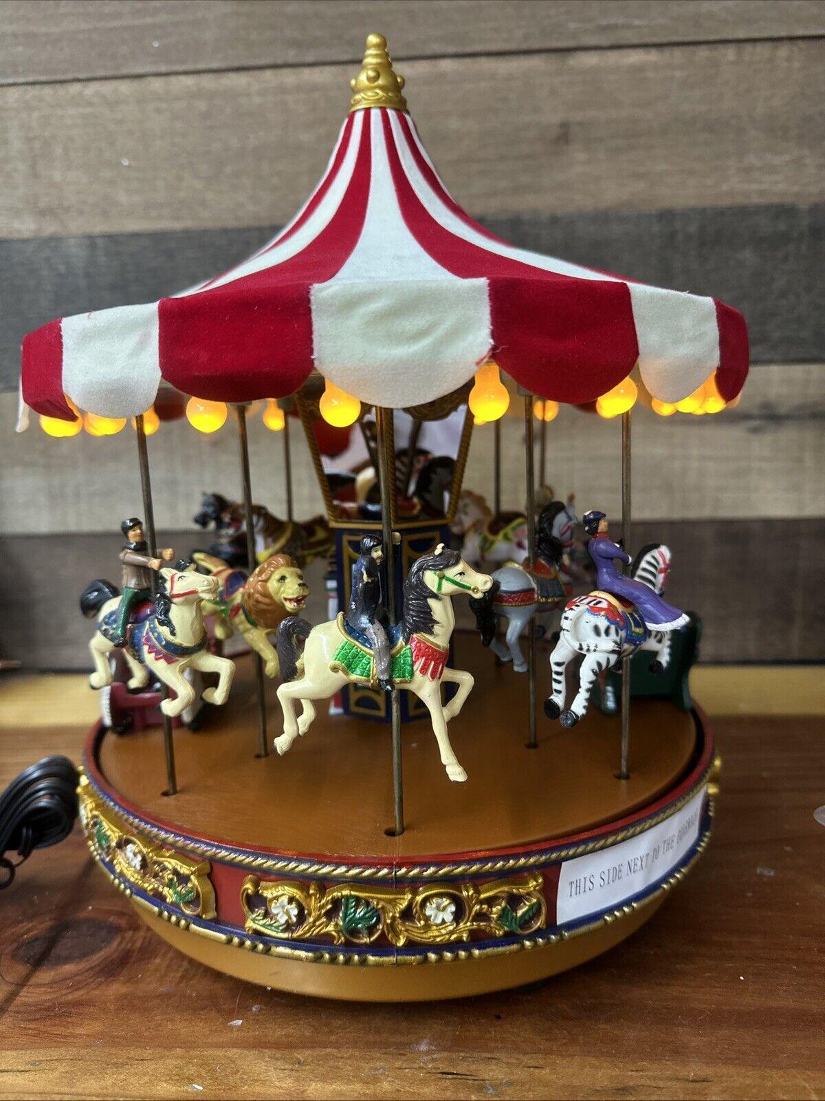 Mr. Christmas Gold Label Crescent Park Carousel Lighted Musical