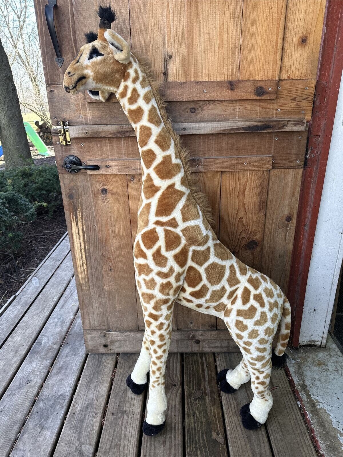 Huge Melissa and Doug Jumbo Plush Giraffe Stuffed Animal Toy 4.5 Feet Tall Etsy