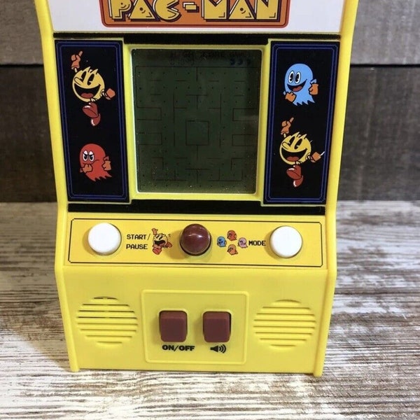 Bandai Namco Handheld Miniature Pac-Man Arcade Game. Works Pre-Owned W/ Joystick