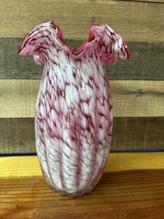非常に高い品質 フェントン アンティーククランベリーボブネイルミニ花瓶 取扱っ Craft