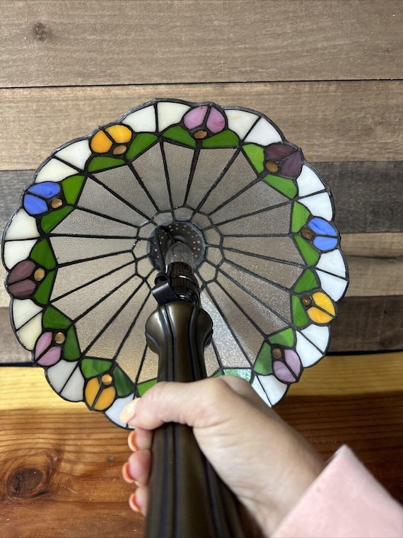 ヴィンテージ ティファニースタイル マルチカラー ステンドグラス