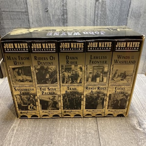 10 JOHN WAYNE Collection-Classic Westerns VHS (Dawn Rider, Star Packer, etc)