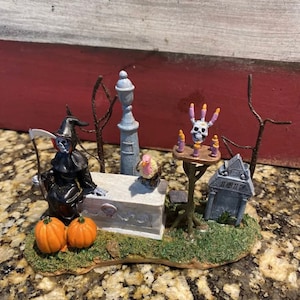 Lemax grim reaper waits patiently