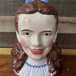 The Wizard Of Oz Dorothy Cookie Jar Ceramic Judy Garland Container Enesco In Box
