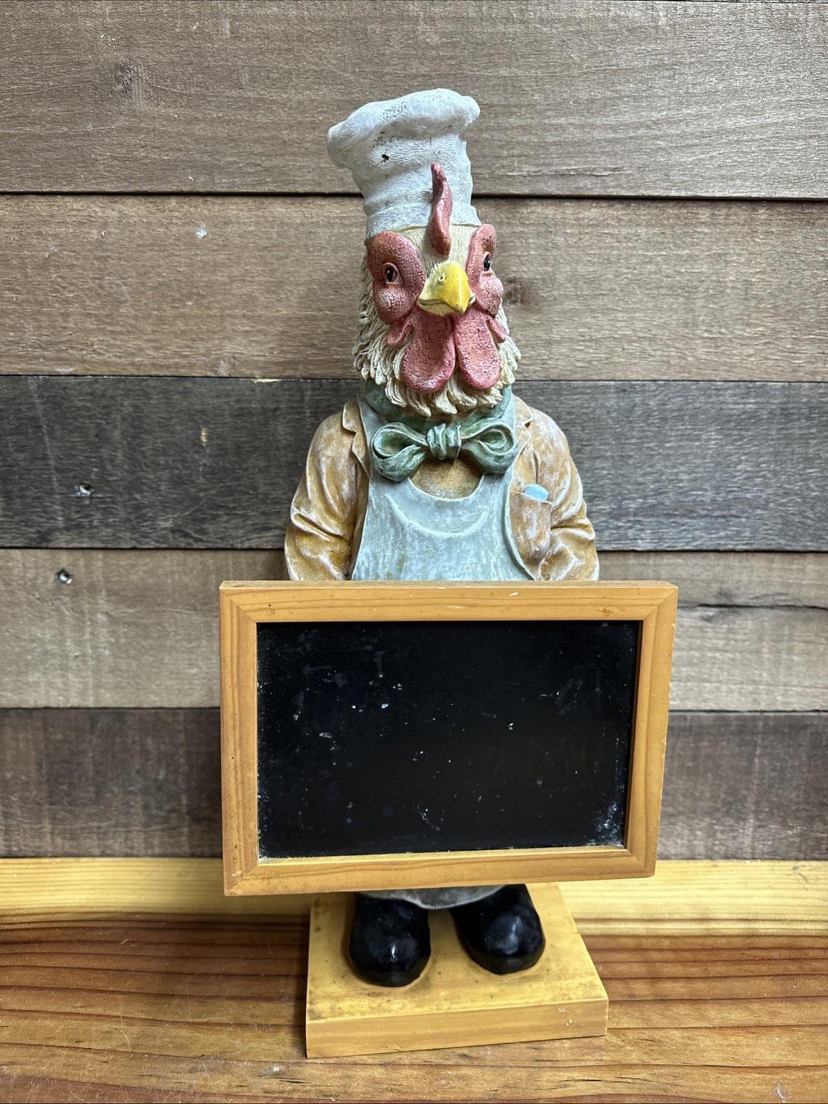 Chef Figurine With Chalkboard - Etsy