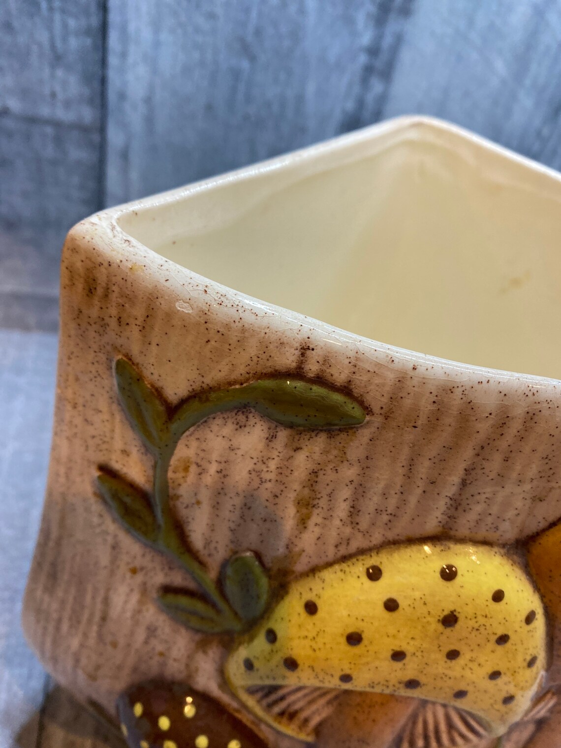 Vintage mushroom canisters 3 pc Etsy