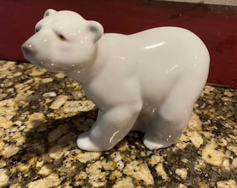 リヤドロ　シロクマ リヤドロ Polar Bear miniature 白くまの親子 5434 ミュージアム