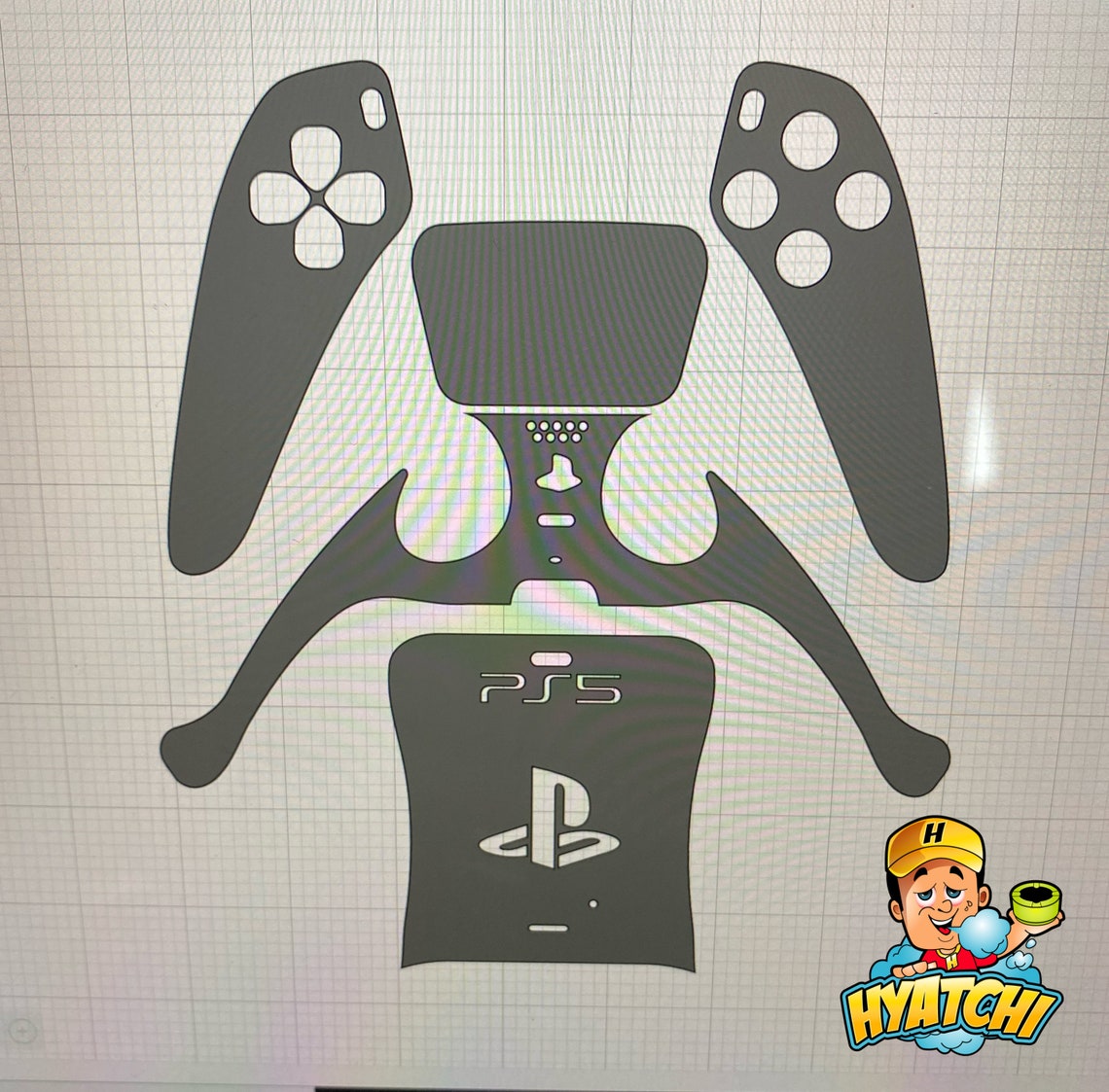 Sony PlayStation PS5 carbon fiber vinyl decal sticker skin Etsy