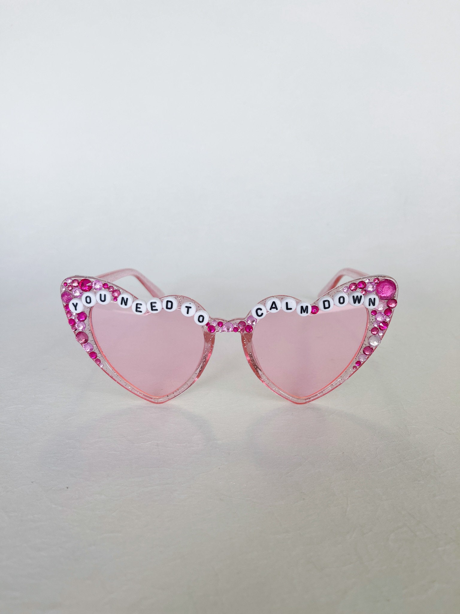 Red heart shaped frame glasses, Taylor Swift party favor - Accessories