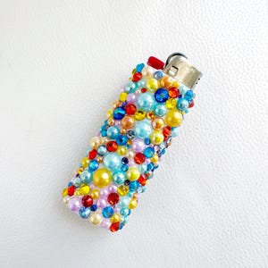 Custom Lighter Cover Bedazzled by Hand with Rhinestones and Embellishments
