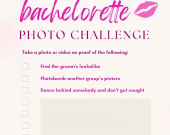 Bachelorette Foto Schnitzeljagd