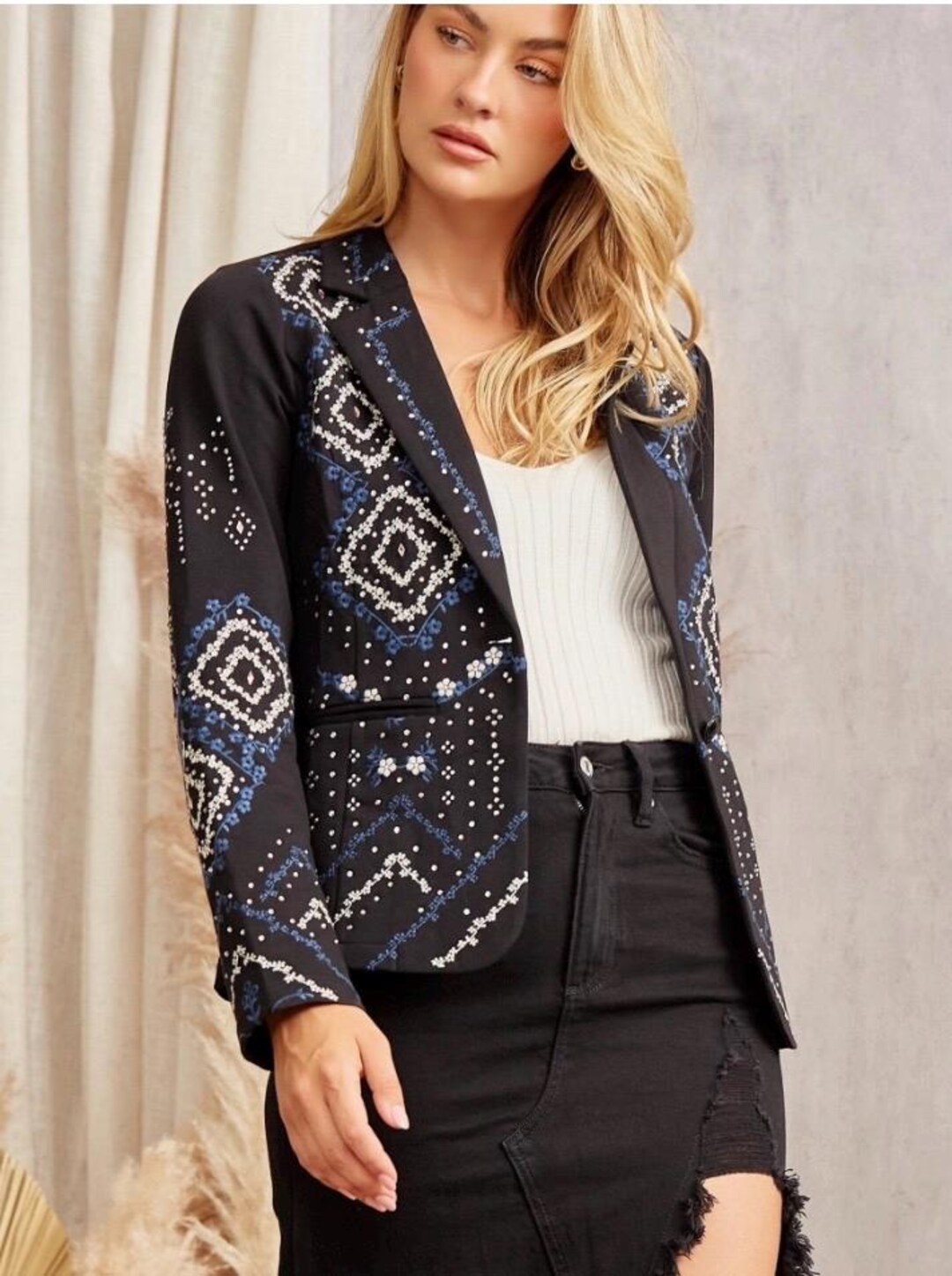 Java Jane Swag Savannah Jane Embroidered Jacket - Etsy