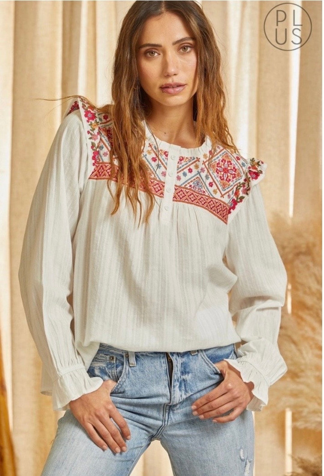 Savannah Embroidered Top main image 1