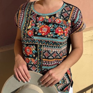 Savannah Jane embroidered top S-3X
