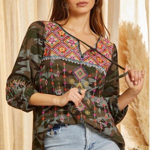 Savannah Jane Embroidered Top