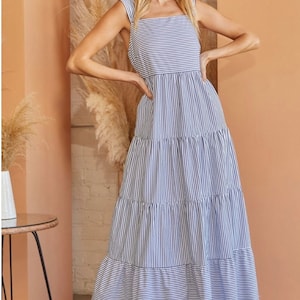 Blue Maxi Dress S-3X