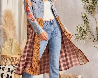 Stunning Savannah Jane embroidered duster S-XL