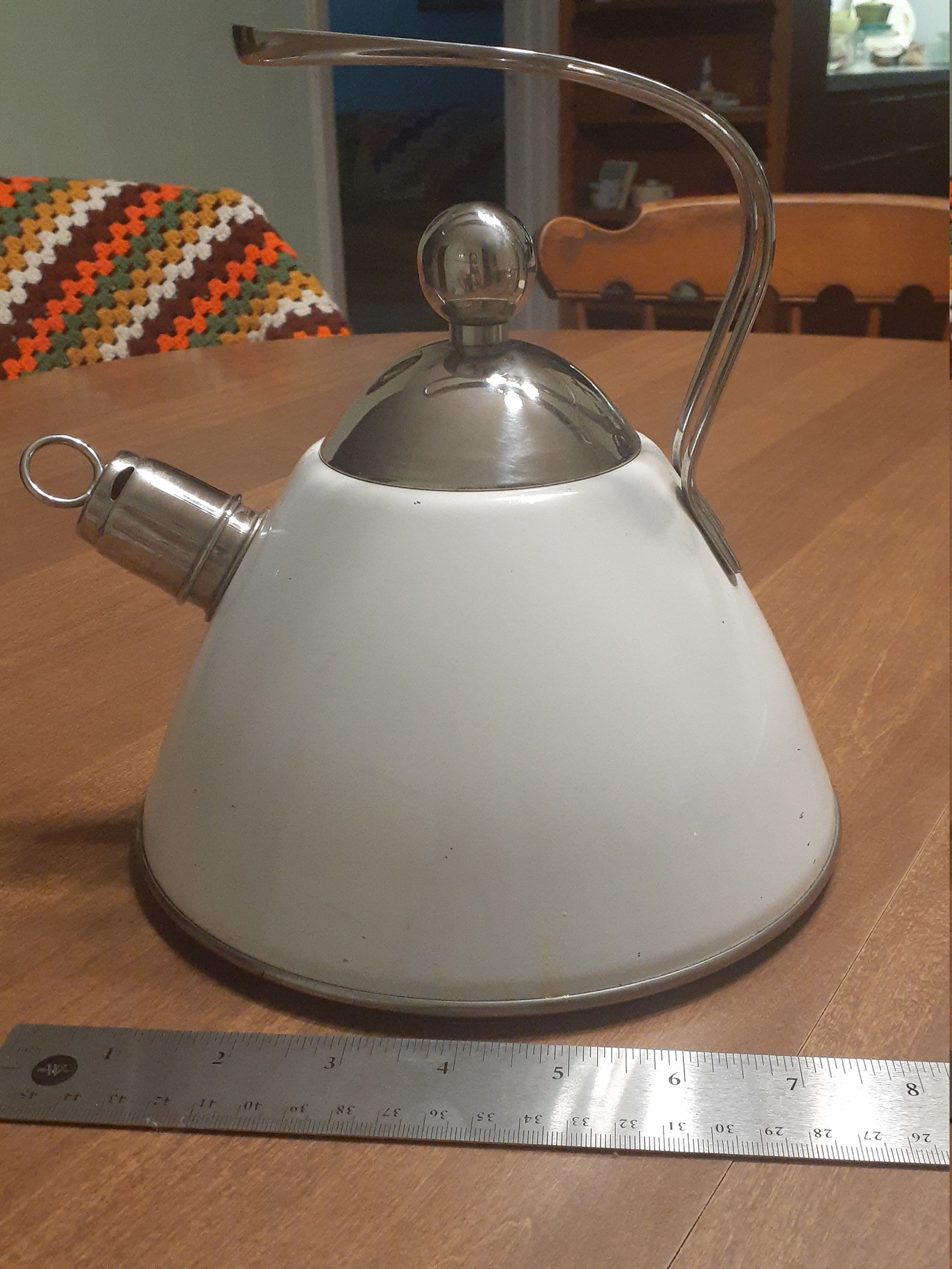 Whistle Kettle L'epicure 18/10 Stainless Steel White Tea Etsy