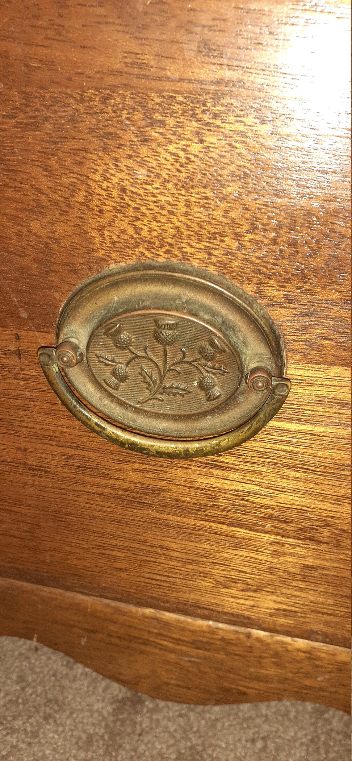 RARE HEPPLEWHITE thistle drawer pulls Etsy