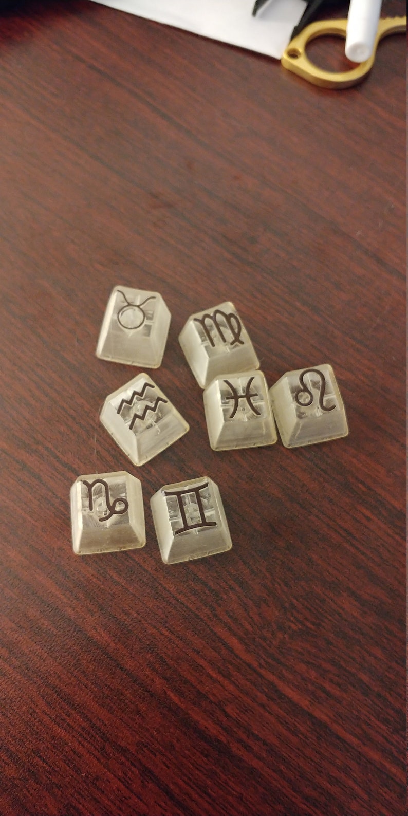 Virgo Zodiac Astrology Celestial Custom Artisan Cherry MX Keycap
