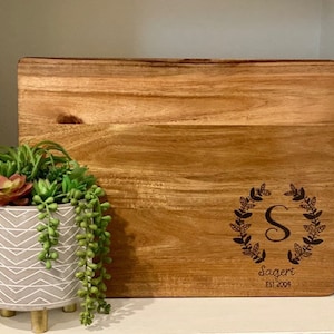 Personalized Wood Burned Cutting Board