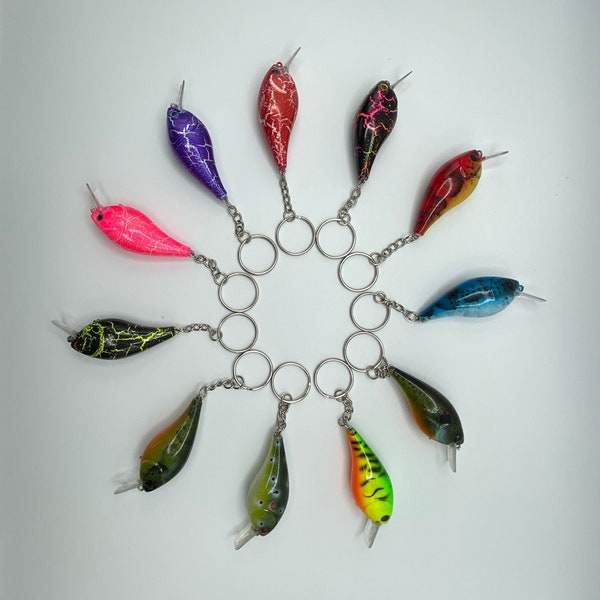 Fishing Lure Keychain Etsy
