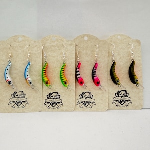 clip on fishing lure earrings Fishing Lure Earrings