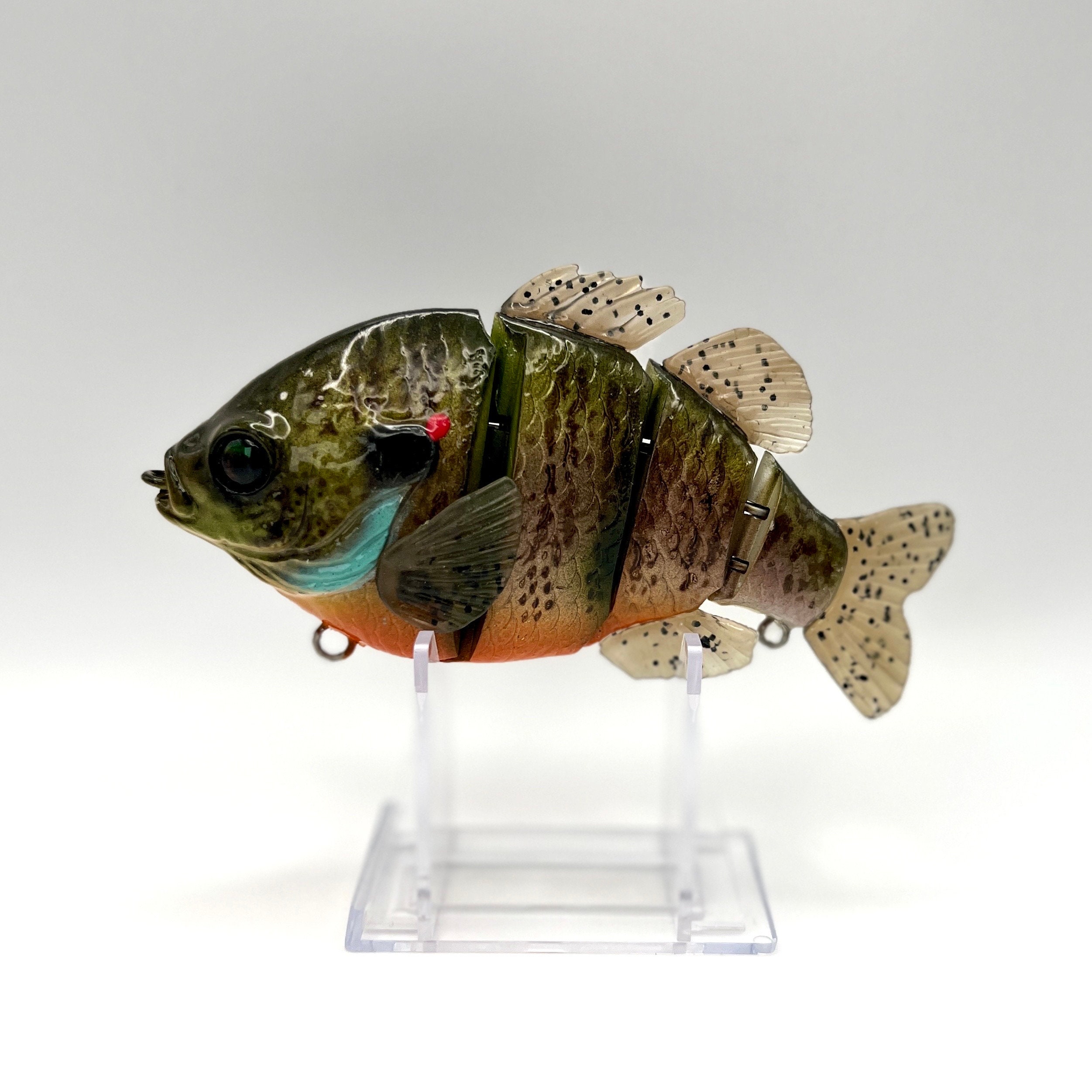 Leurre HINKLE SHAD CLONE – Swimbait Peint à La Main, 9 Pouces, Noir/crappie, Neuf, USA