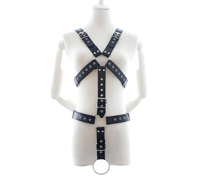 PU Leather Garter Belts Suspenders For Men Bdsm Body Bondage Etsy