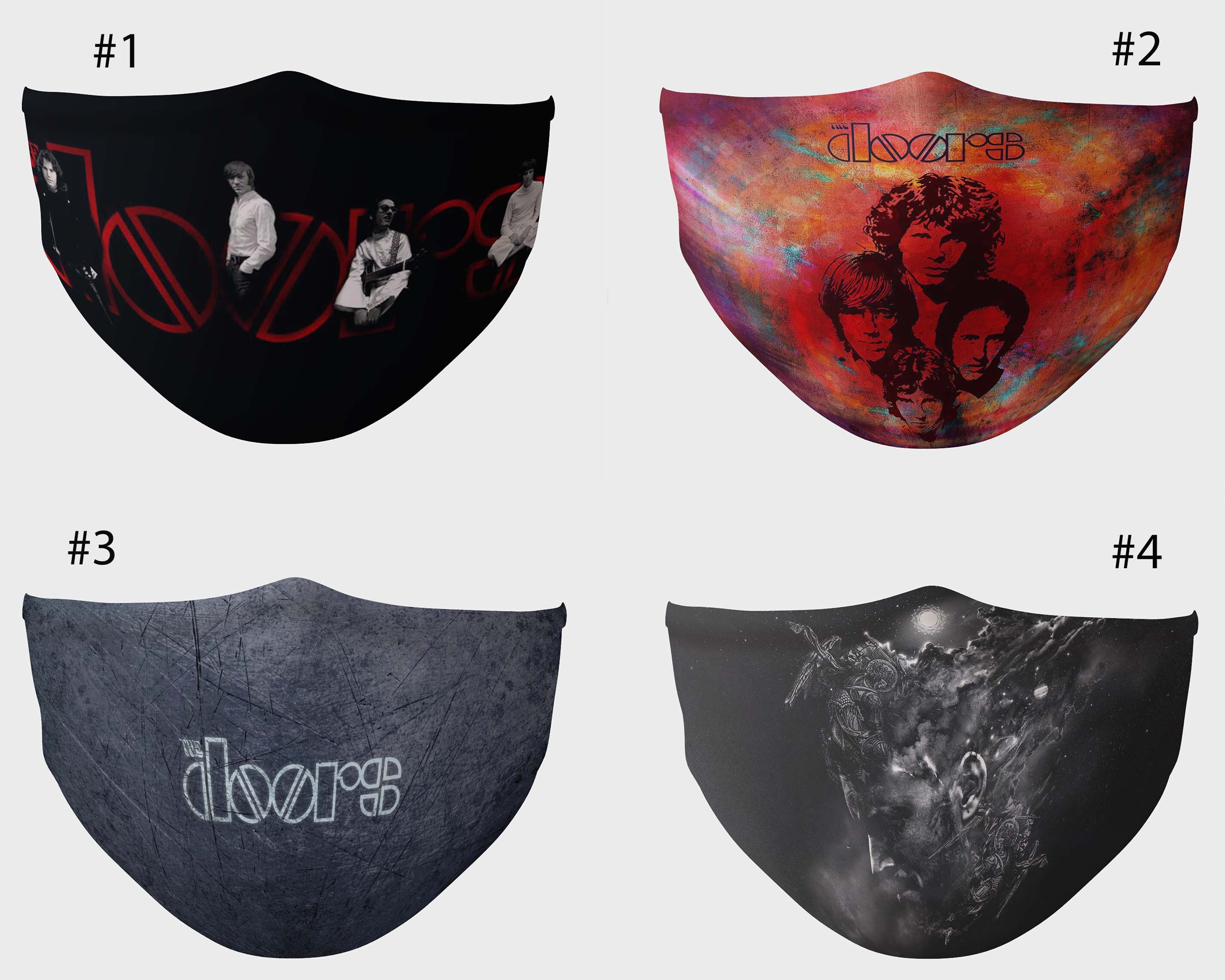 The Doors rock band music face mask The Doors mask Three Etsy