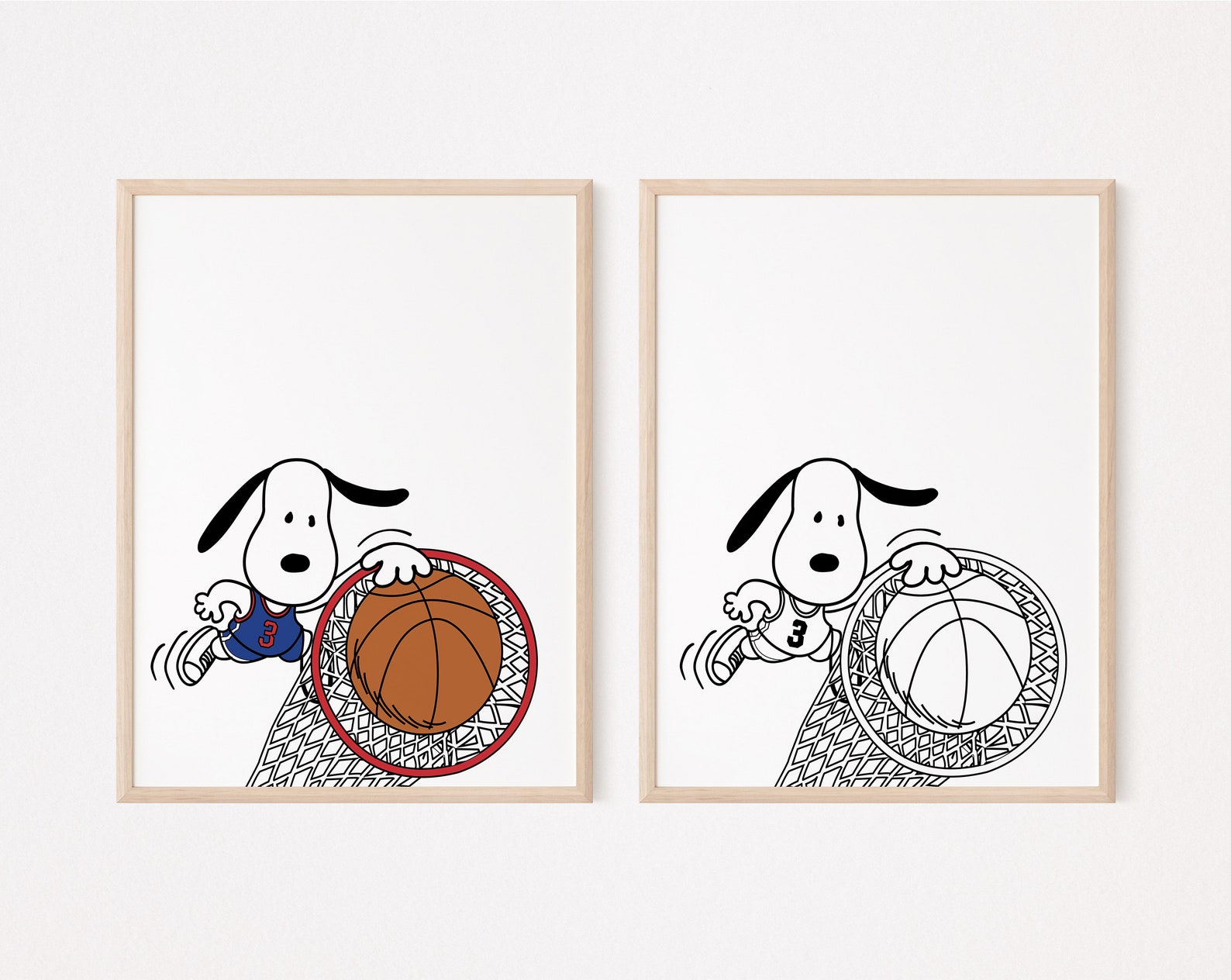 12 Snoopy Sports Gallery Wall Art Set/wall Decor/classroom Etsy