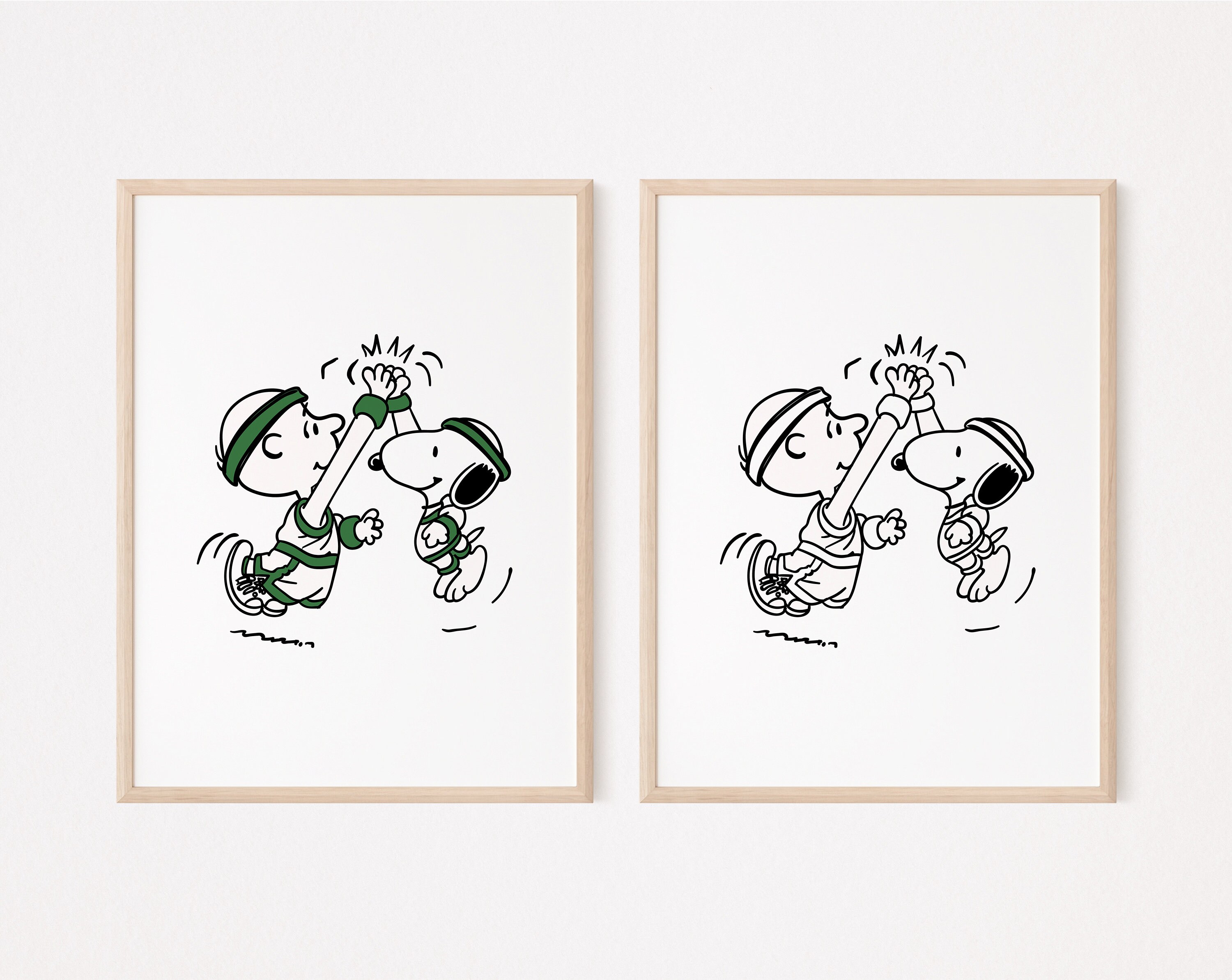 12 Snoopy Sports Gallery Wall Art Set/wall Decor/classroom Etsy