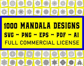 Download Mandala Svg Bundle Etsy