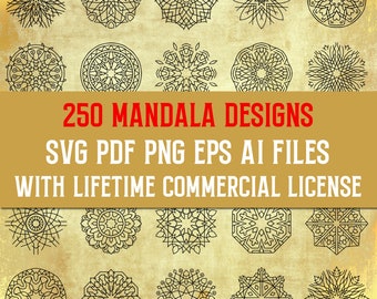 Download Mandala Svg Bundle Etsy