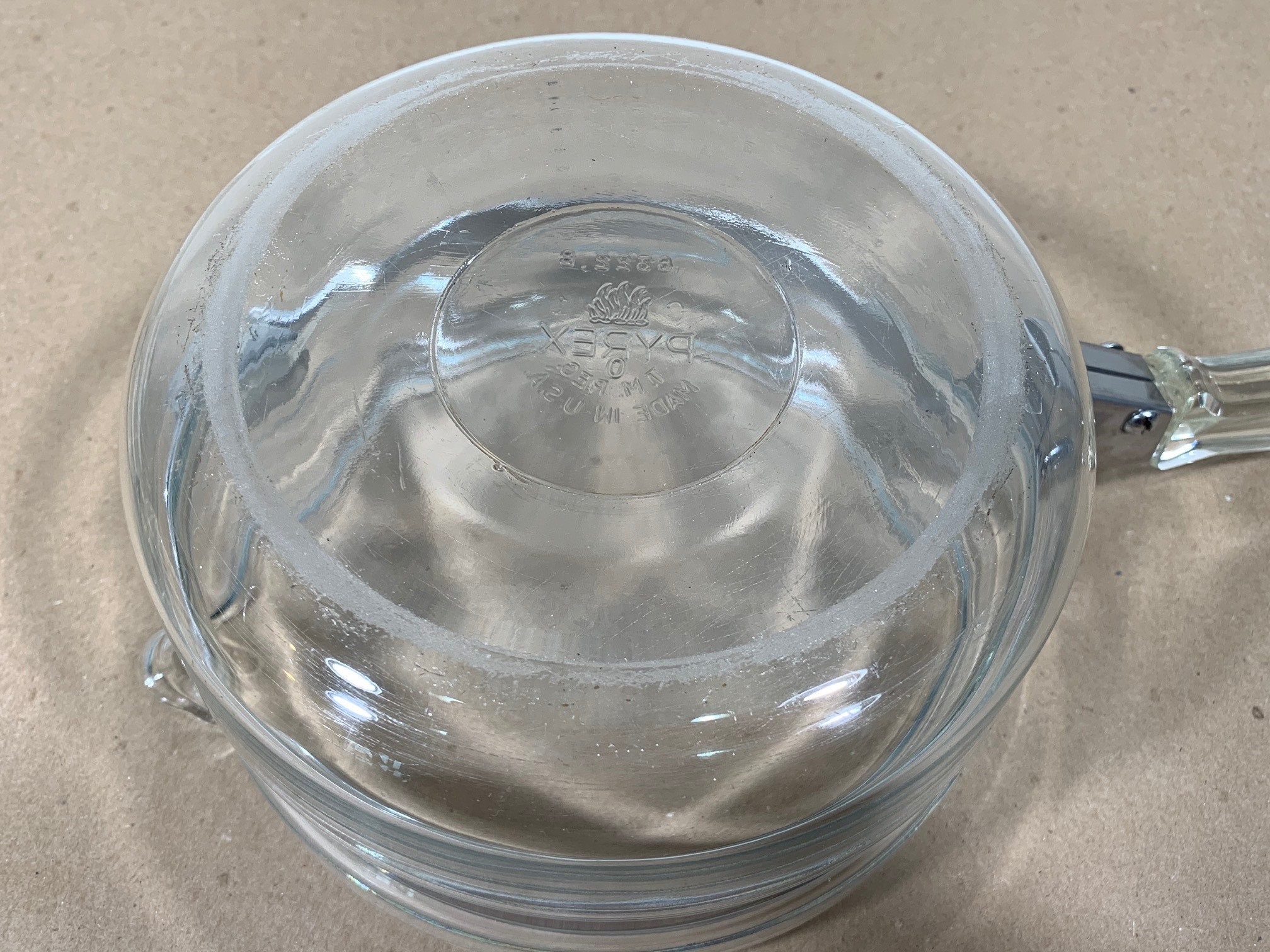 Vintage Pyrex 1 Quart Clear Glass Saucepan w/ Lid 6322 B Etsy