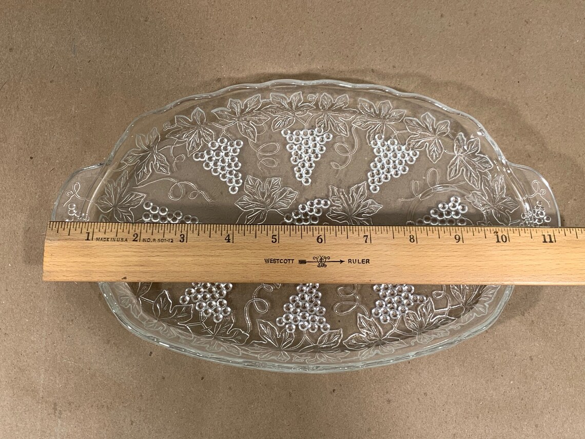 Vintage Anchor Hocking Glass ServaSnack Set/ 8 Piece set in Etsy