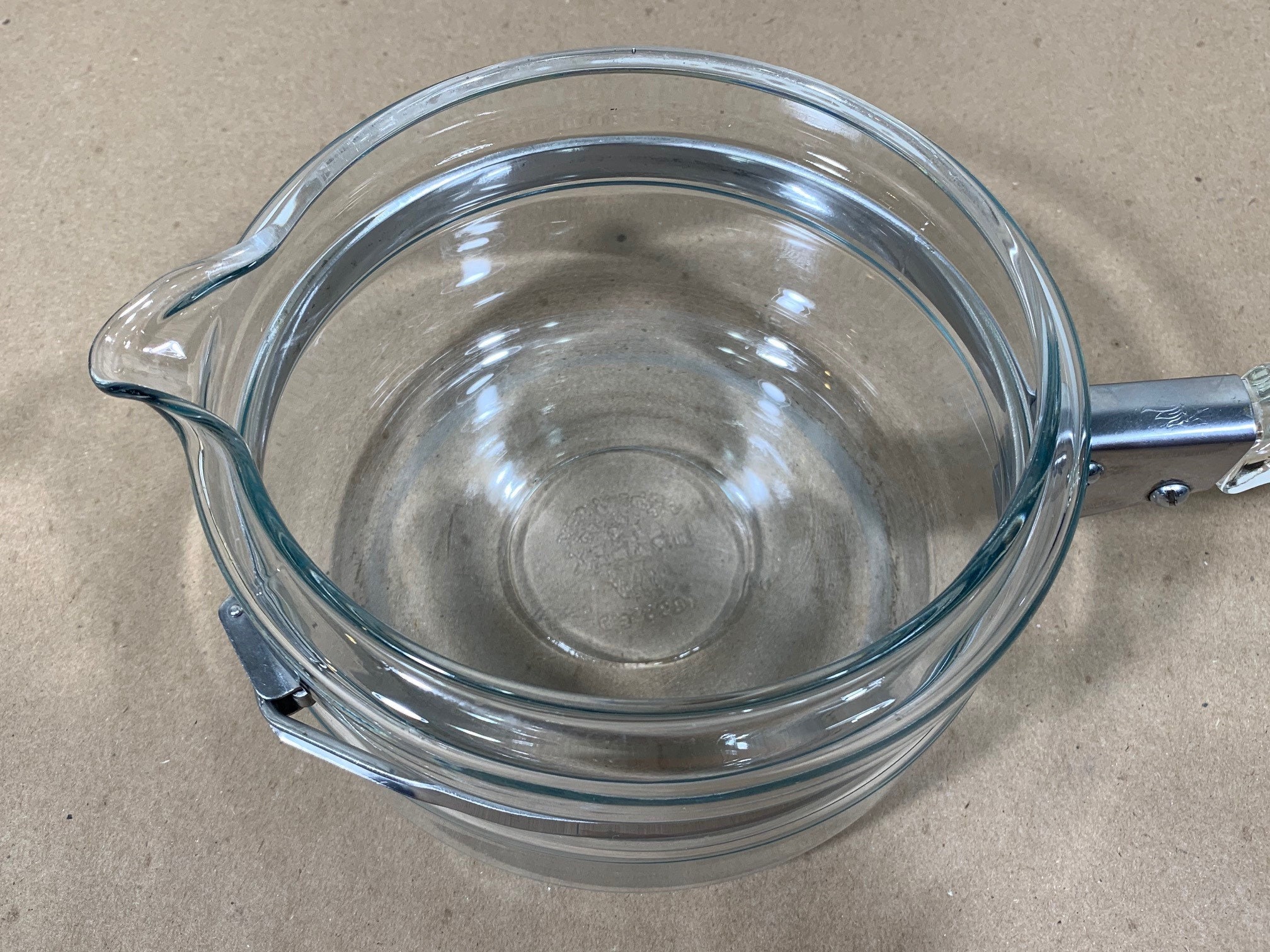 Vintage Pyrex 1 Quart Clear Glass Saucepan w/ Lid 6322 B Etsy