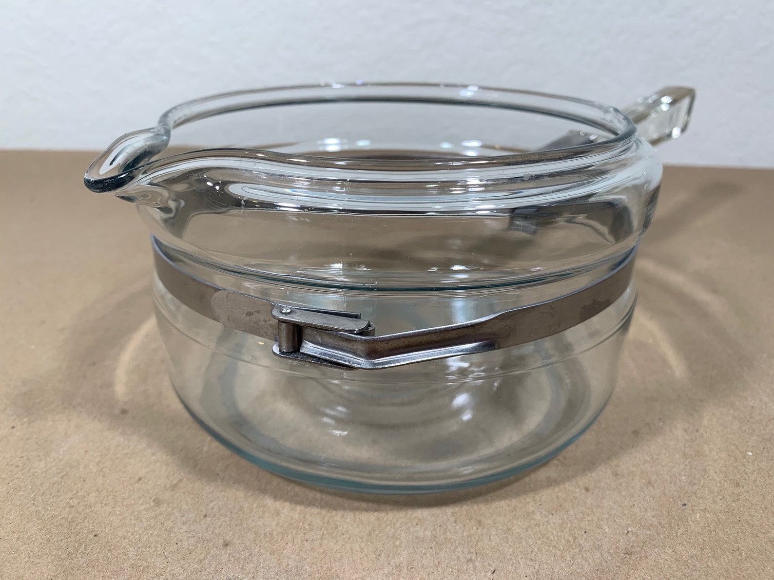 Vintage Pyrex 1 Quart Clear Glass Saucepan w/ Lid 6322 B Etsy