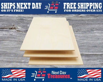1/8 (3mm) Baltic Birch Wood Sheets 12"x20" Pack Size 5, 10, 20, 40, 60 & 80 | Laser Wood | Ships next business day | GlowForge/GForge