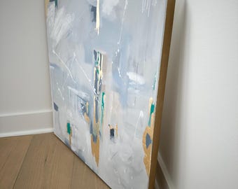 Abstract acrylic painting