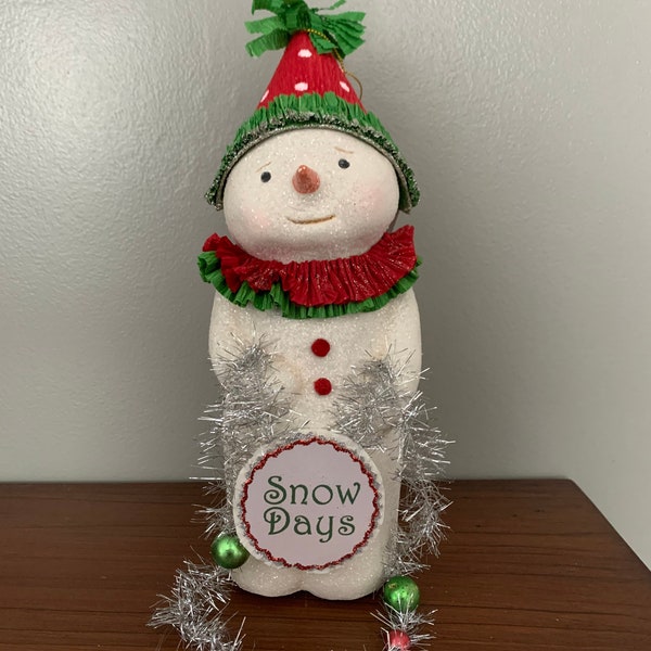 Snow Days Tall Snowman by Raggedy Pants Designs for Bethany Lowe