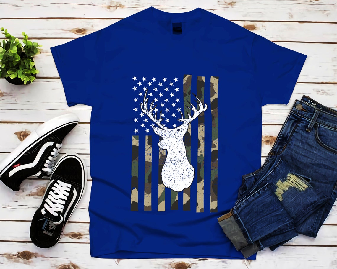 Download Whitetail Buck Deer Hunting American Camouflage USA Flag ...