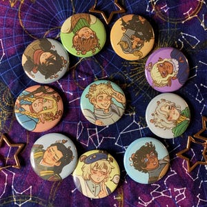 DUNGEON MESHI PINS! - Button Pins