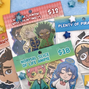 PACOTES DE ADESIVOS DE FANDOMS! - Pacotes de adesivos variados de fandoms