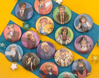 ACE ATTORNEY PINS! - Button Pins