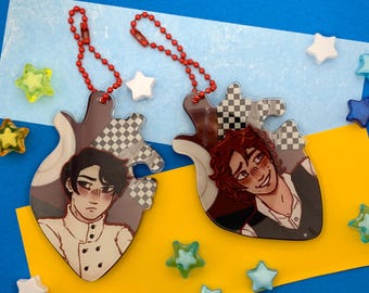 DEAD PLATE KEYCHAINS - 2.5" Inch, Acrylic Keychains