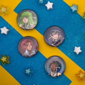 CODE GEASS PINS! - Button Pins